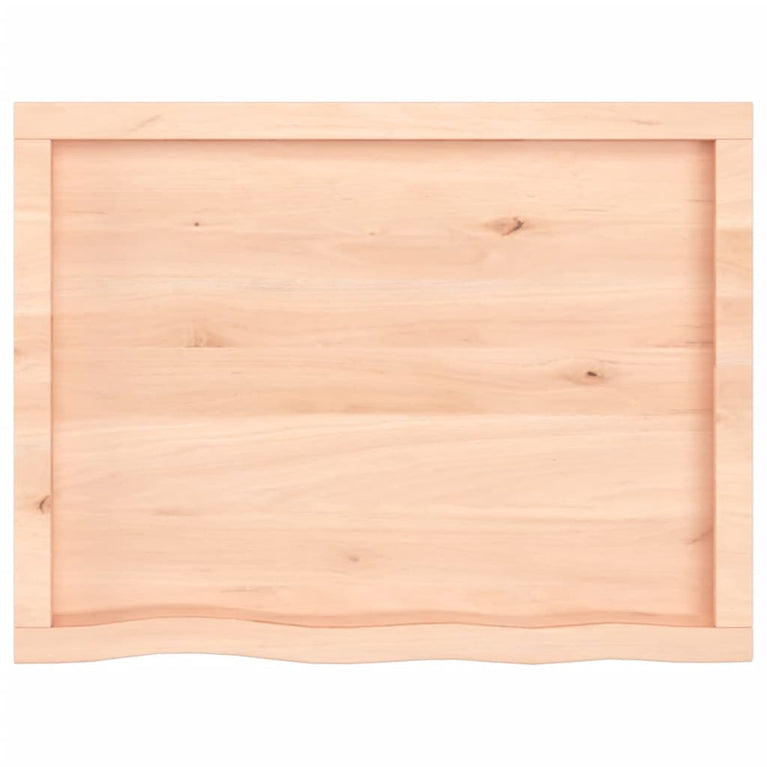 Wandschap 80x60x6 cm onbehandeld massief eikenhout