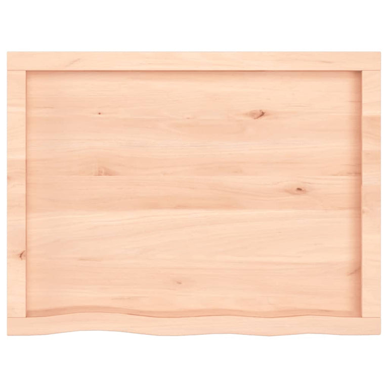 Wandschap 80x60x6 cm onbehandeld massief eikenhout