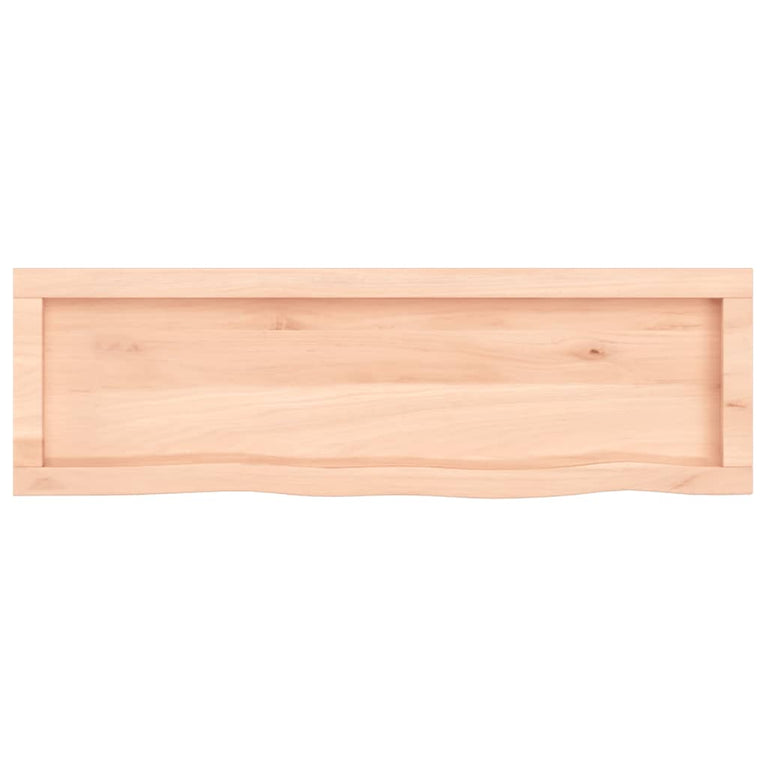 Wandschap 100x30x4 cm onbehandeld massief eikenhout