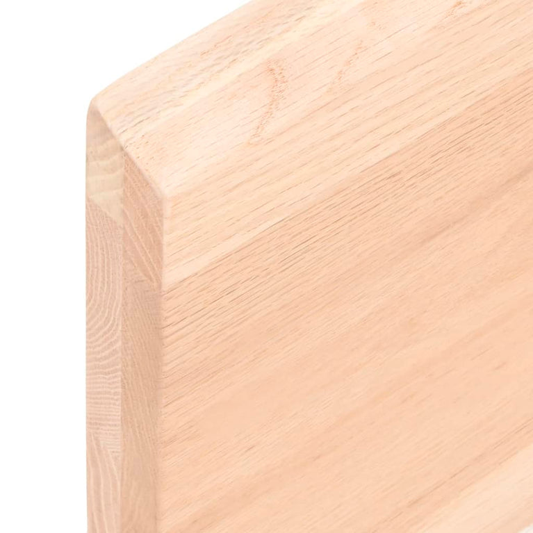 Wandschap 100x30x4 cm onbehandeld massief eikenhout