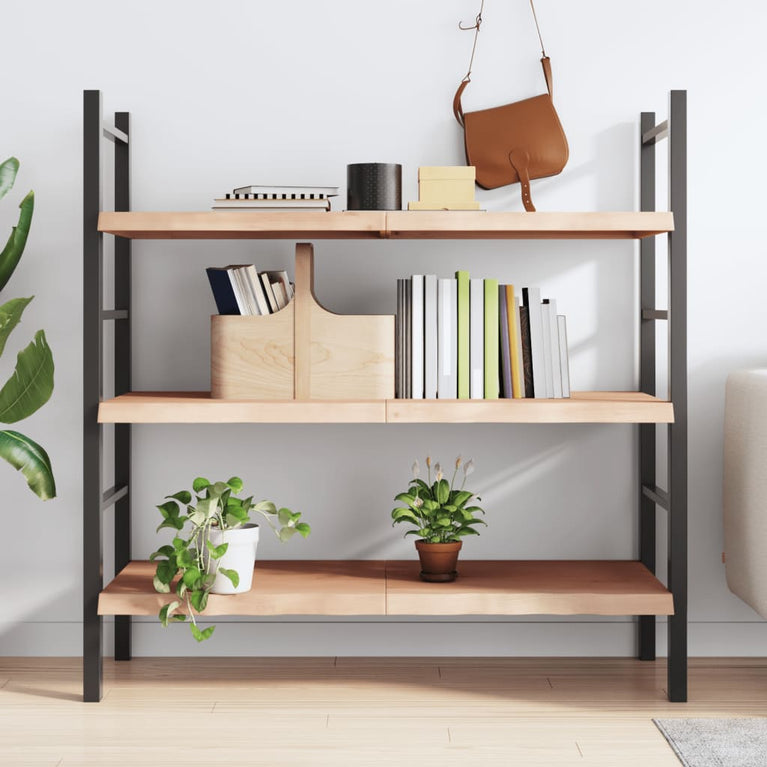 Wandschap 120x60x4 cm onbehandeld massief eikenhout