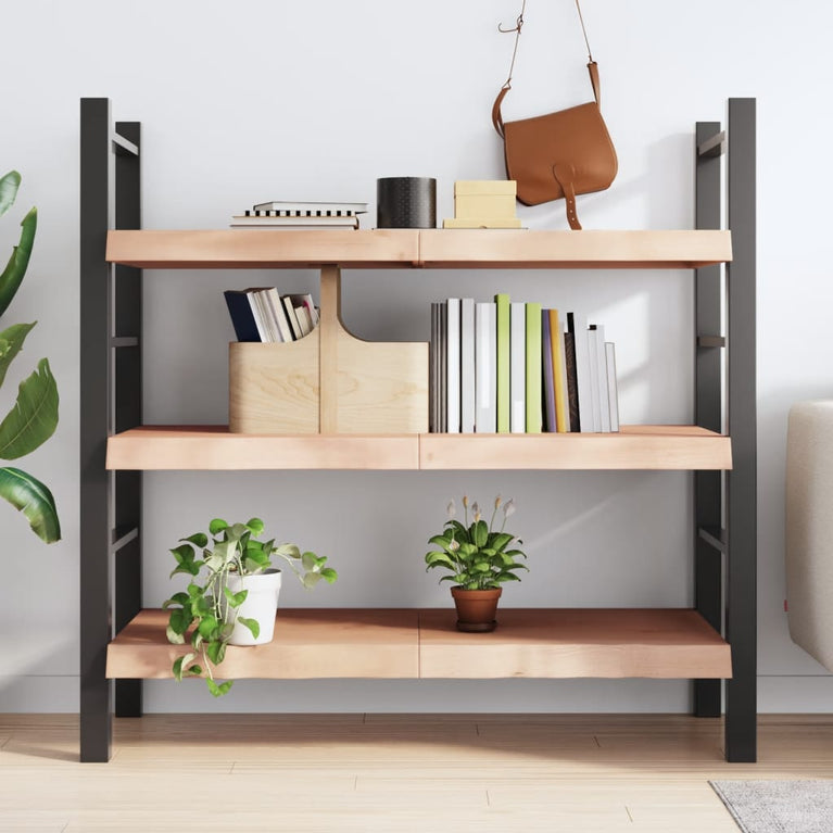 Wandschap 120x60x6 cm onbehandeld massief eikenhout