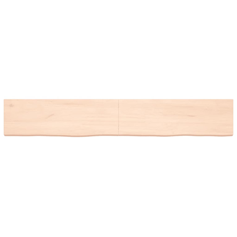 Wandschap 180x30x4 cm onbehandeld massief eikenhout