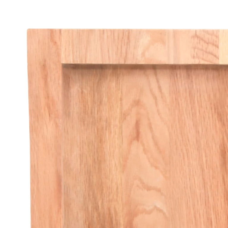 Wandschap 100x60x4 cm behandeld massief eikenhout lichtbruin