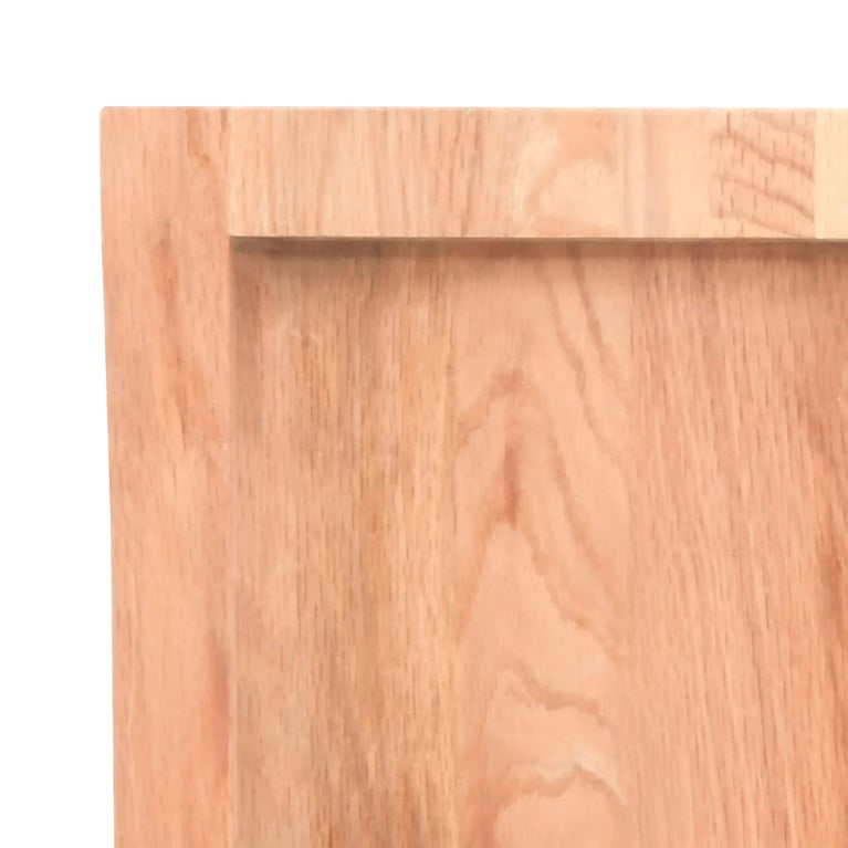 Wandschap 100x60x6 cm behandeld massief eikenhout lichtbruin