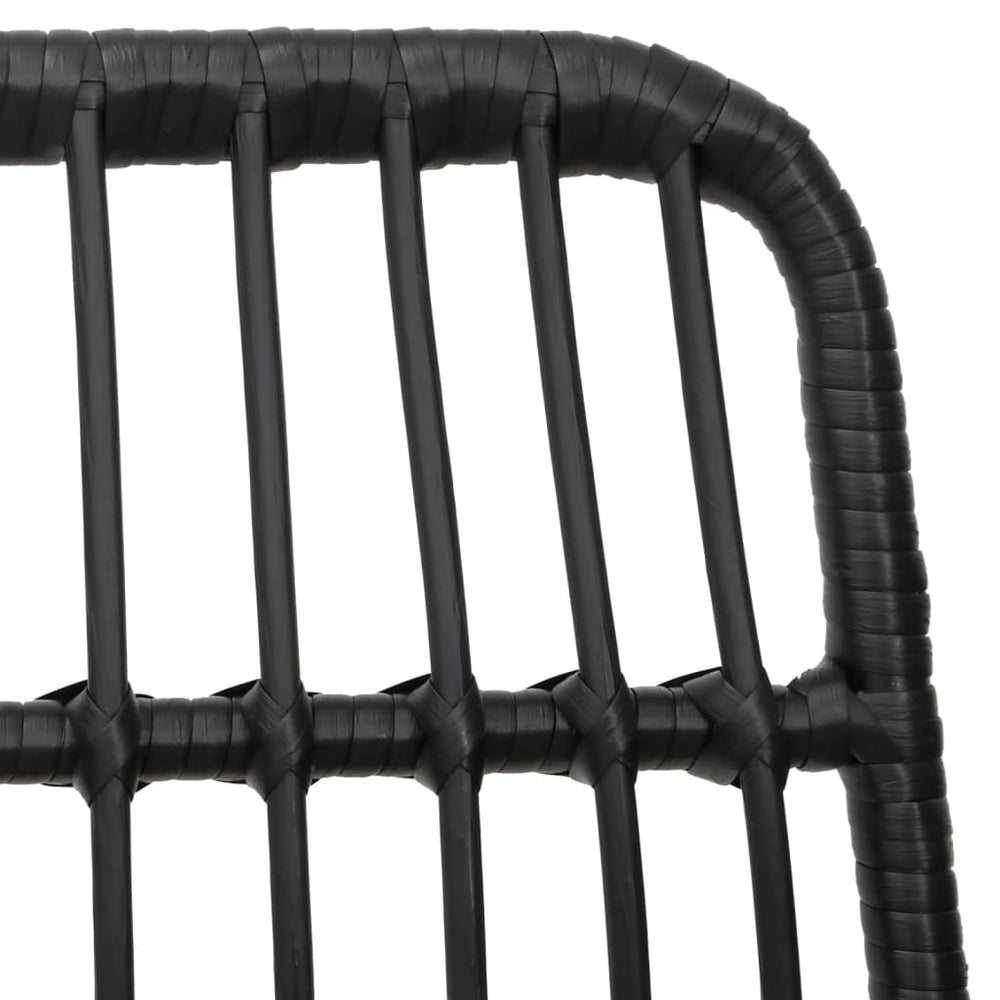 5-delige Tuinset poly rattan zwart MeubelReus