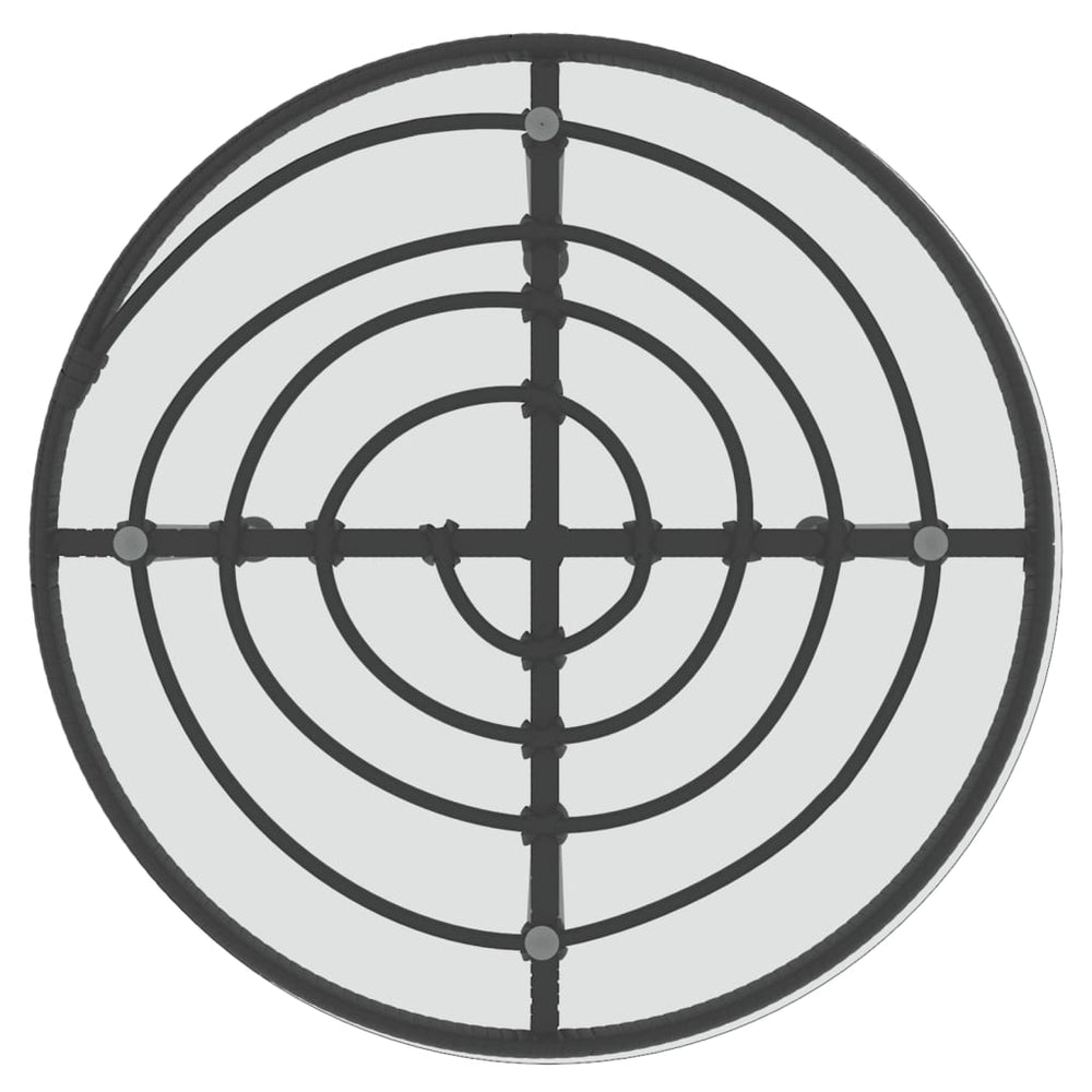 5-delige Tuinset poly rattan zwart MeubelReus