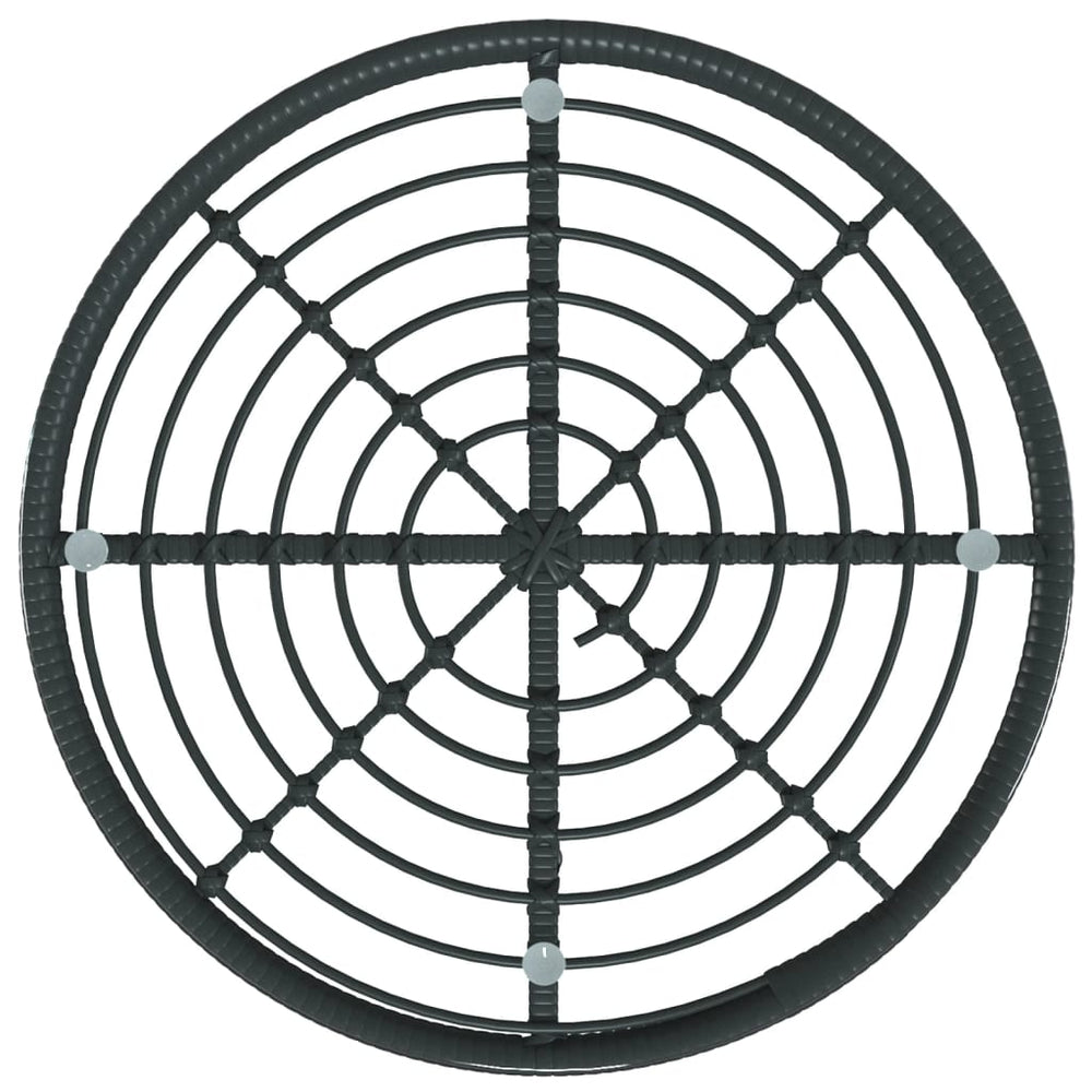 5-delige Tuinset poly rattan zwart MeubelReus