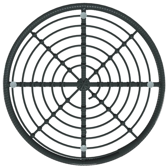 5-delige Tuinset poly rattan zwart MeubelReus