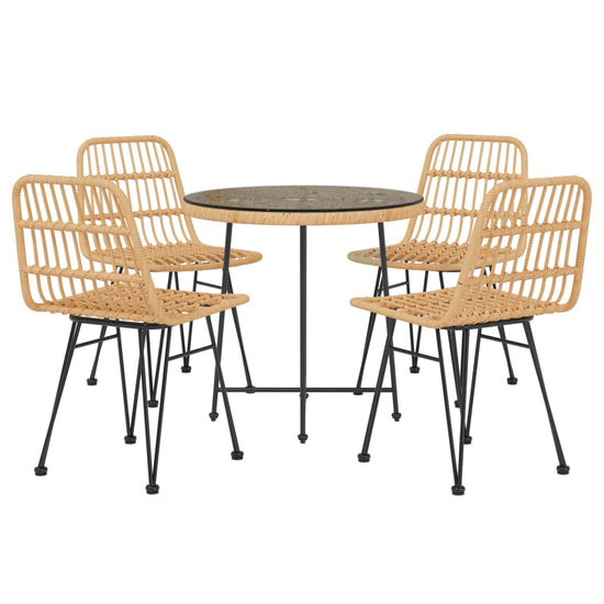 5-delige Tuinset poly rattan MeubelReus