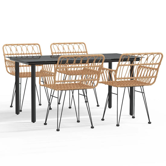 5-delige Tuinset poly rattan MeubelReus