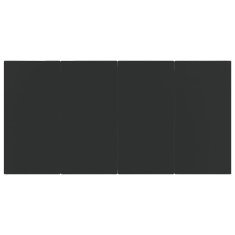 5-delige Tuinset poly rattan zwart MeubelReus