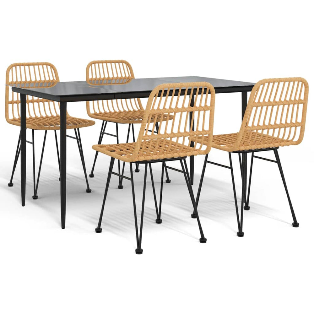 5-delige Tuinset poly rattan MeubelReus