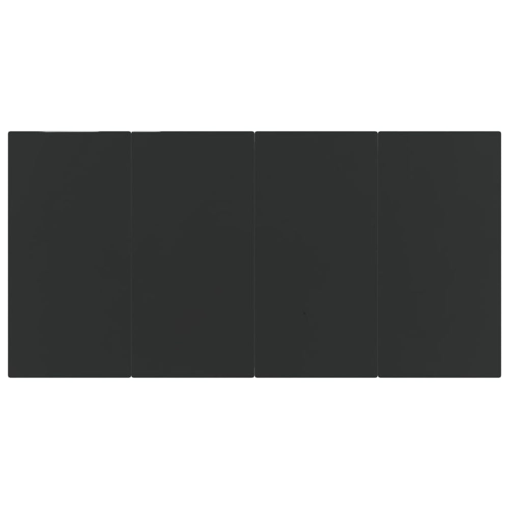 5-delige Tuinset poly rattan zwart MeubelReus