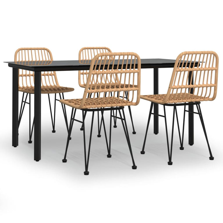 5-delige Tuinset poly rattan MeubelReus