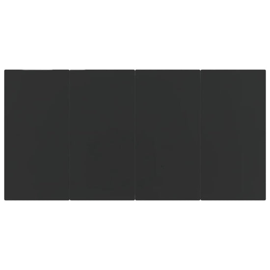 5-delige Tuinset poly rattan zwart MeubelReus