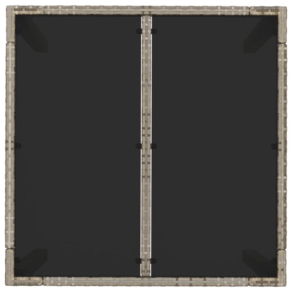 5-delige Tuinset met kussens poly rattan grijs MeubelReus