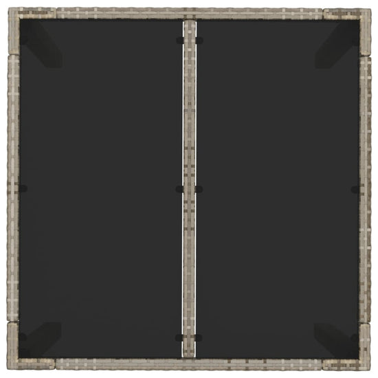 5-delige Tuinset met kussens poly rattan grijs MeubelReus