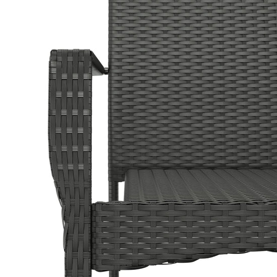 9-delige Tuinset poly rattan zwart MeubelReus