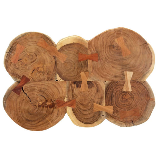 Salontafel 36 cm 6 boomstammen massief acaciahout MeubelReus