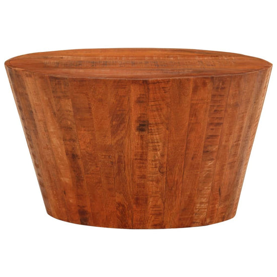 Salontafel Ø52x30 cm massief ruw mangohout MeubelReus