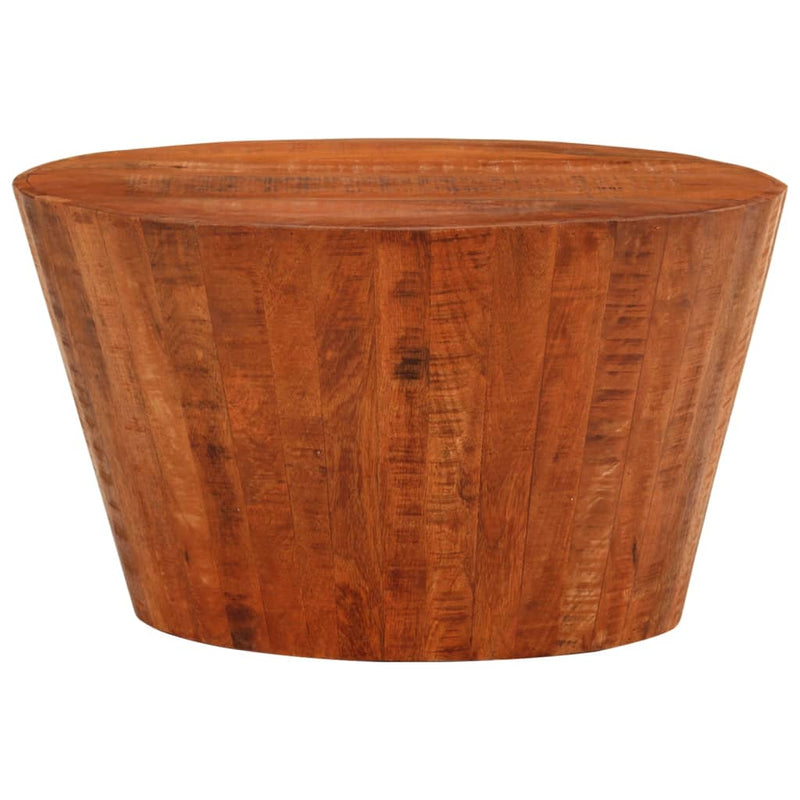 Salontafel Ø52x30 cm massief ruw mangohout MeubelReus