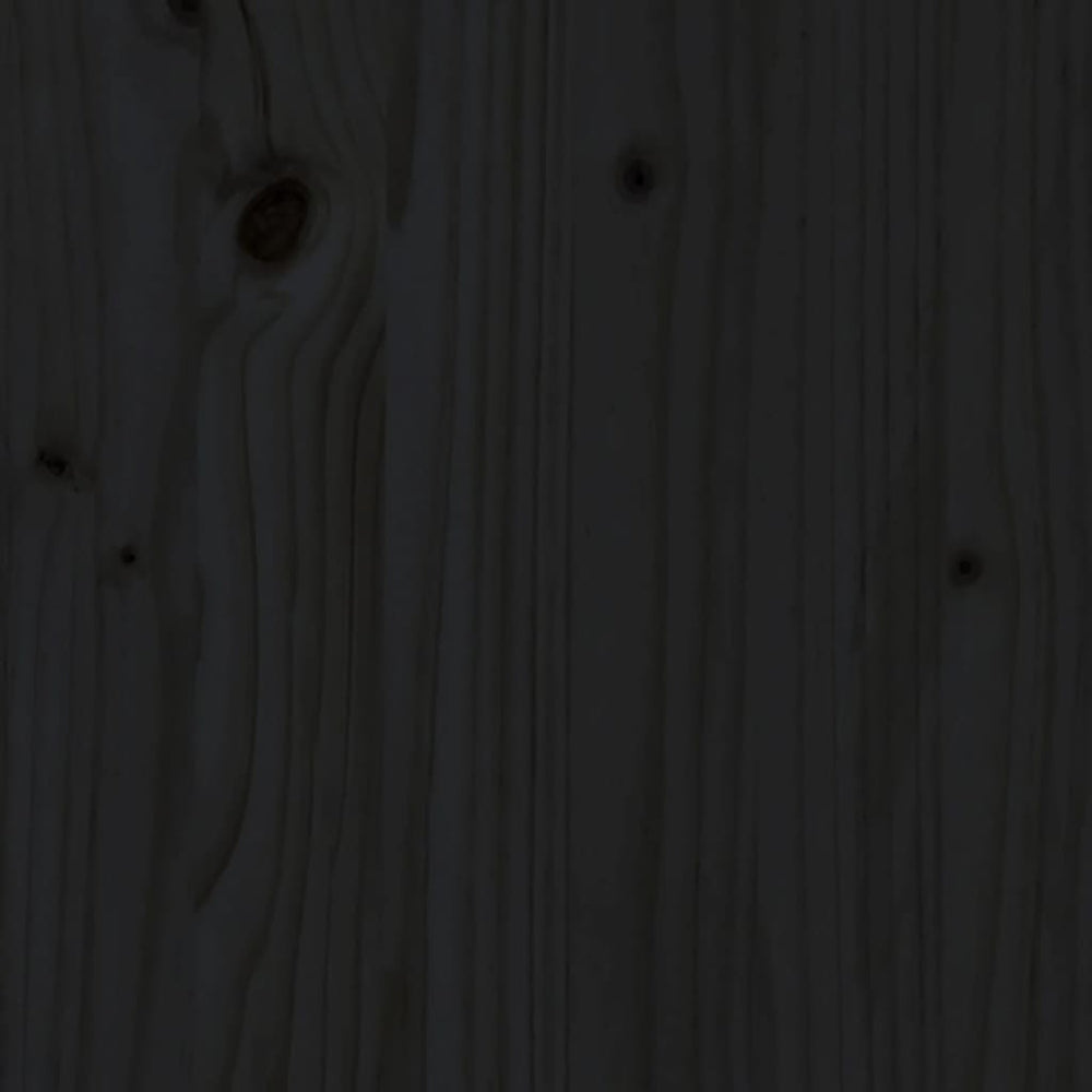 8-delige Loungeset met kussens massief hout zwart 