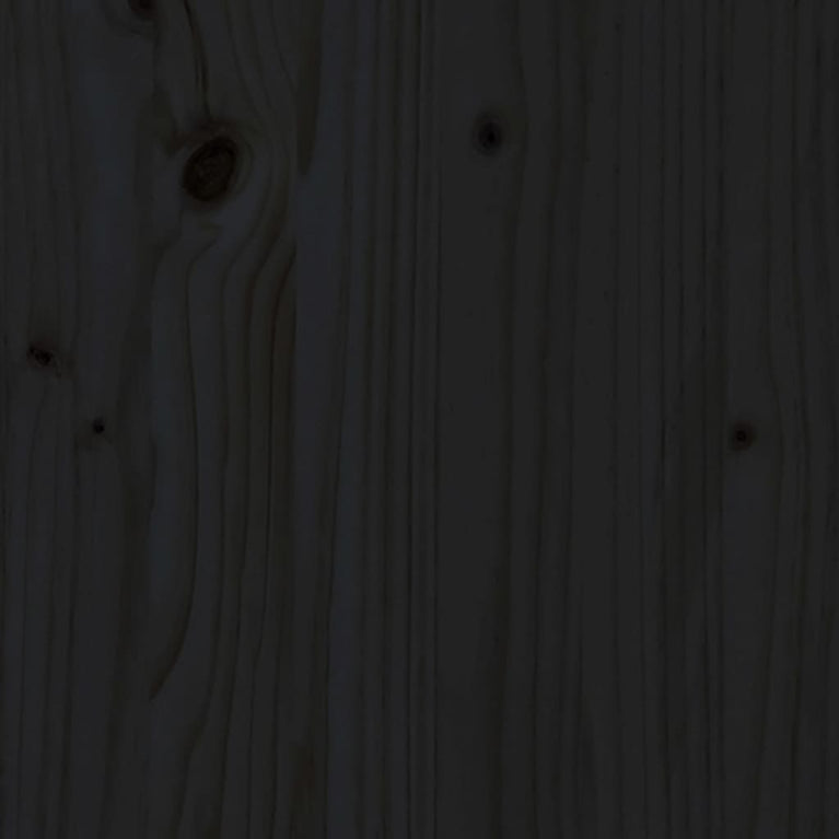 8-delige Loungeset met kussens massief hout zwart 