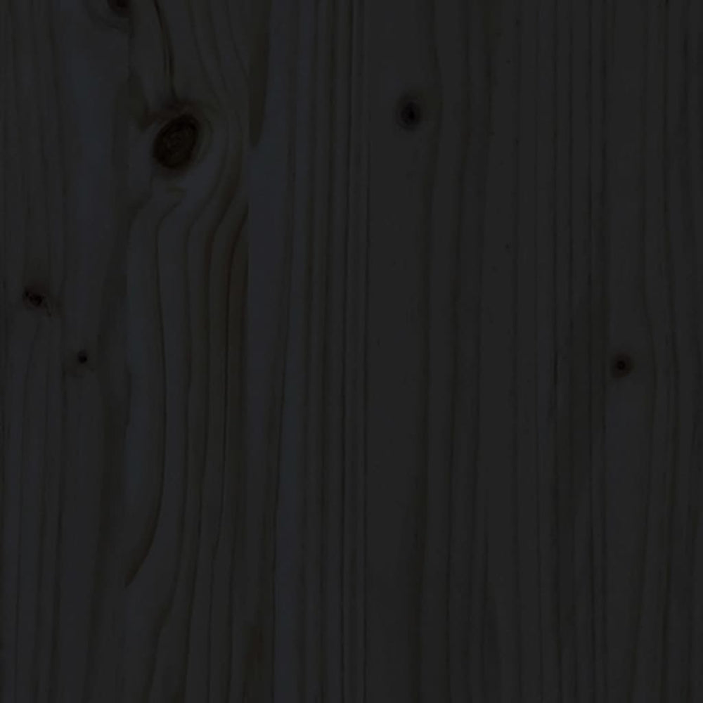 8-delige Loungeset met kussens massief hout zwart 