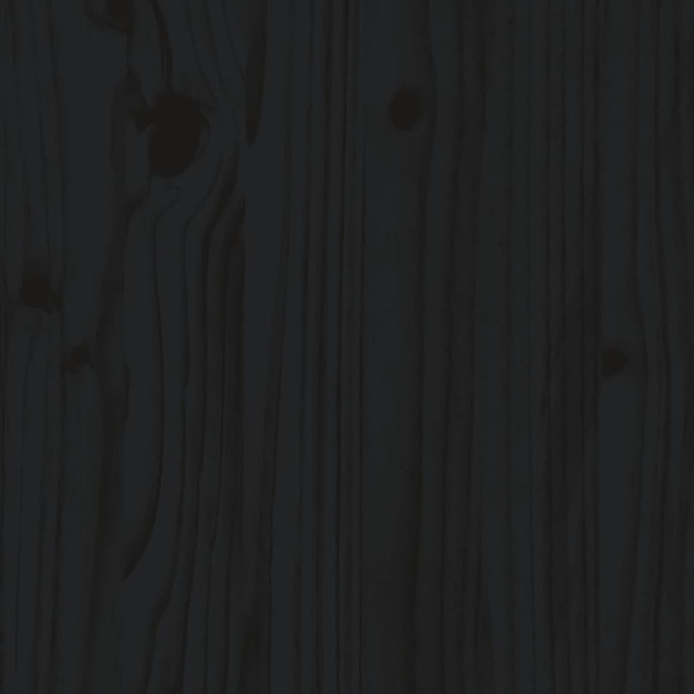 7-delige Loungeset met kussens massief hout zwart MeubelReus