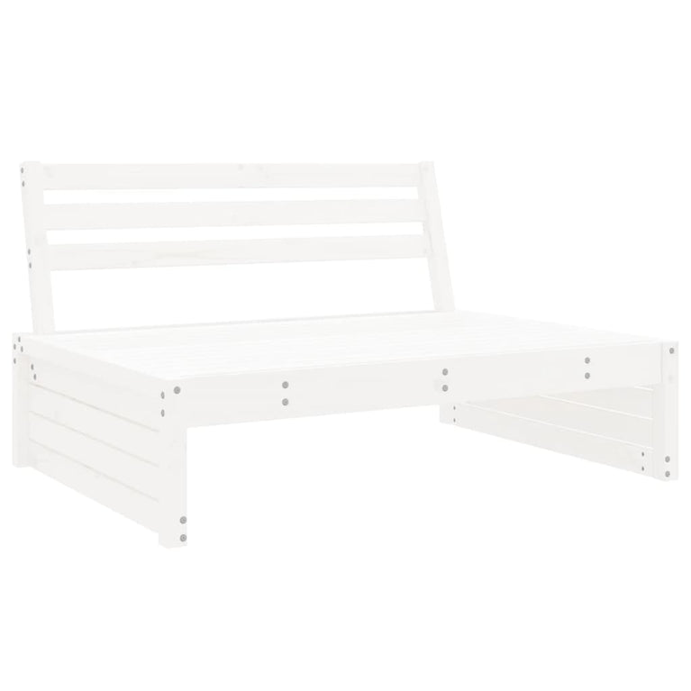 6-delige Loungeset massief grenenhout wit