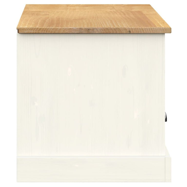 Tv-meubel VIGO 156x40x40 cm massief grenenhout wit MeubelReus