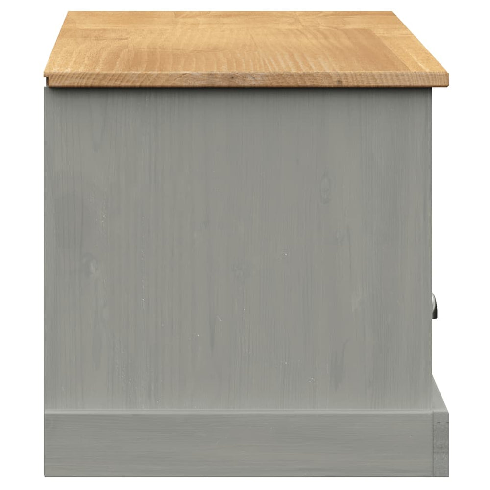 Tv-meubel VIGO 156x40x40 cm massief grenenhout grijs MeubelReus