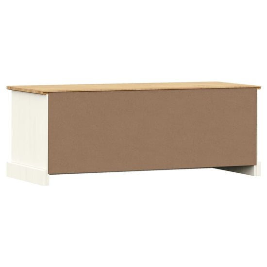 Tv-meubel VIGO 106x40x40 cm massief grenenhout wit MeubelReus