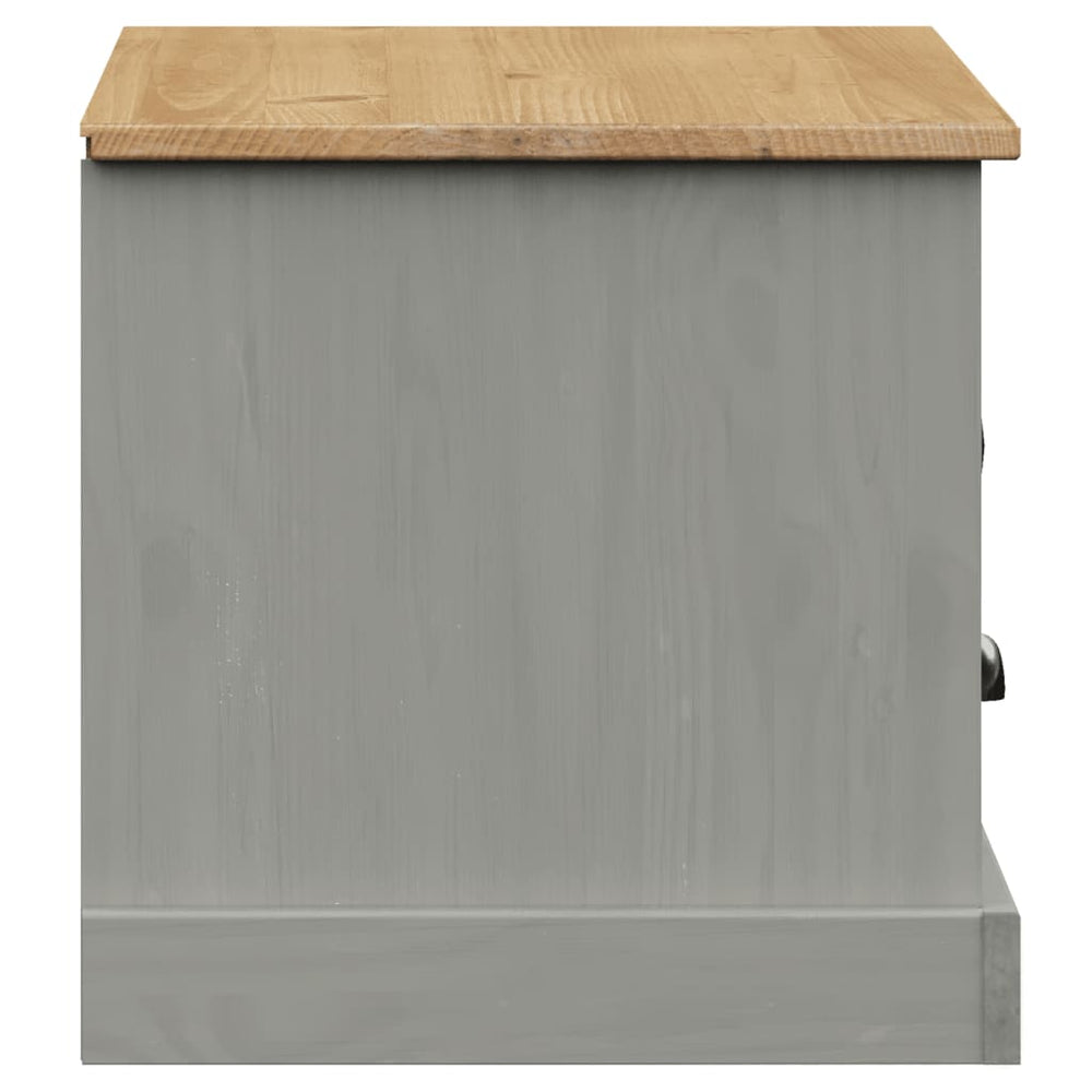 Tv-meubel VIGO 106x40x40 cm massief grenenhout grijs MeubelReus