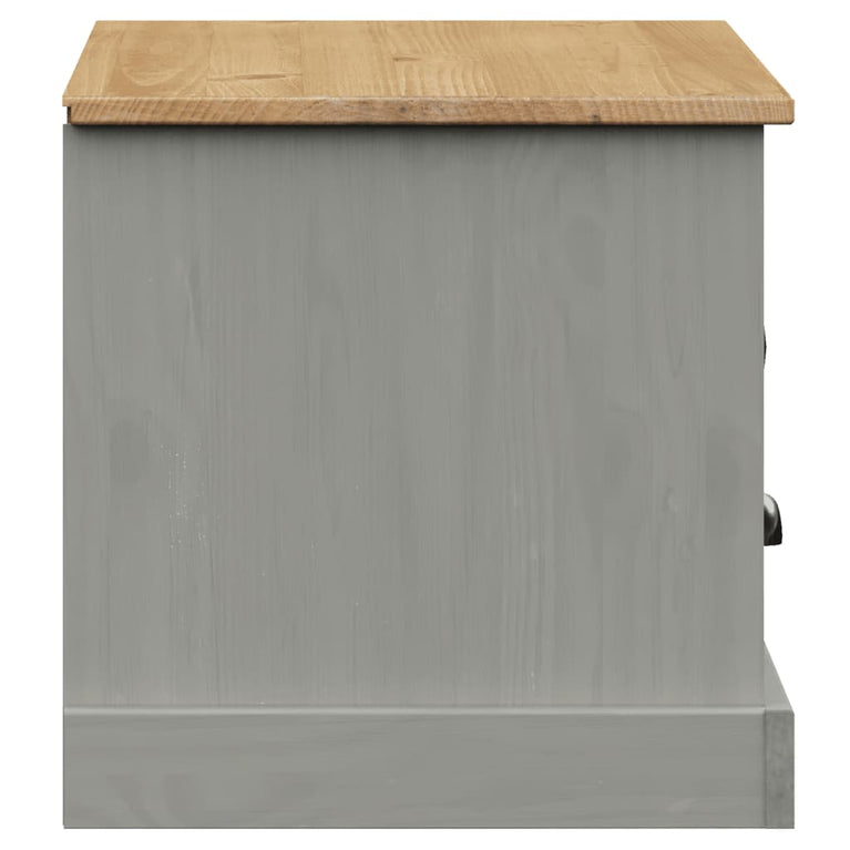 Tv-meubel VIGO 106x40x40 cm massief grenenhout grijs MeubelReus