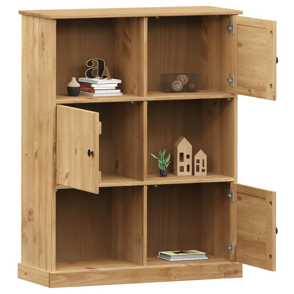 Boekenkast VIGO 90x35x114,5 cm massief grenenhout MeubelReus