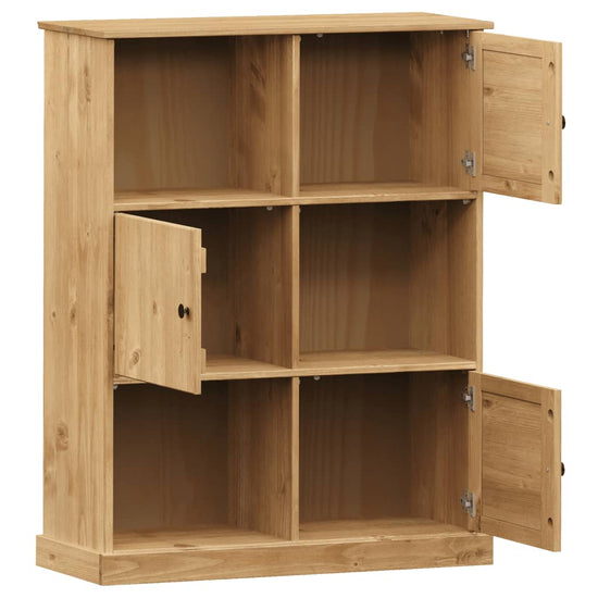 Boekenkast VIGO 90x35x114,5 cm massief grenenhout MeubelReus