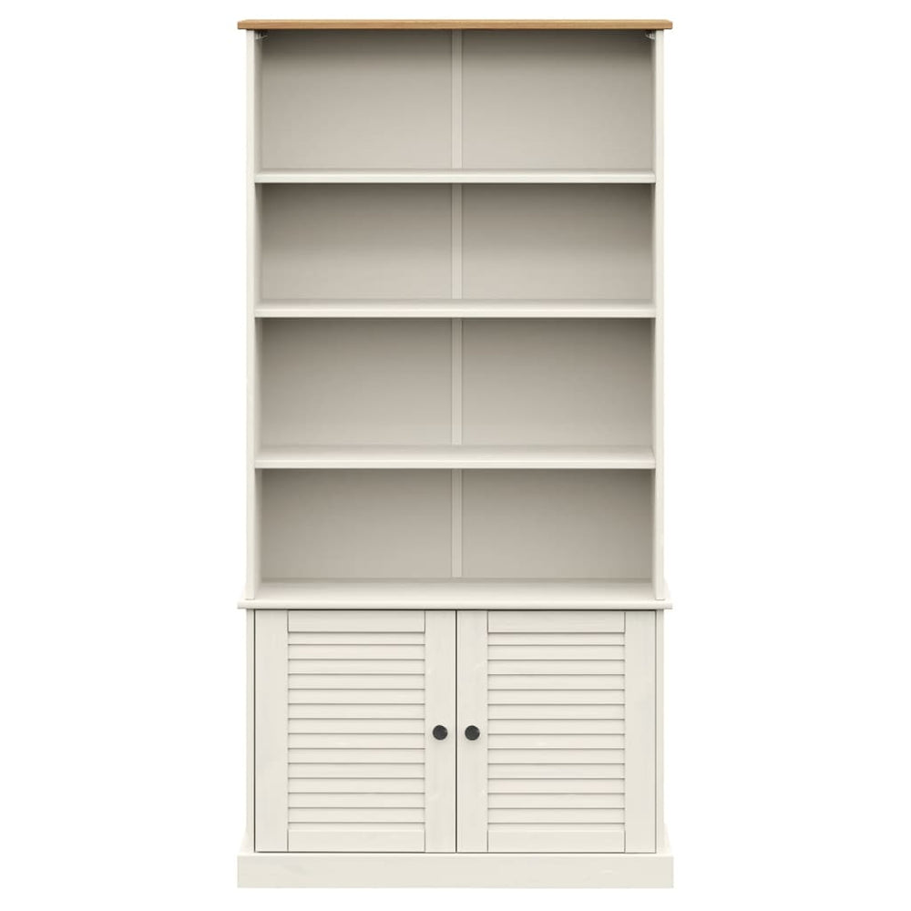 Boekenkast VIGO 85x35x170 cm massief grenenhout wit MeubelReus