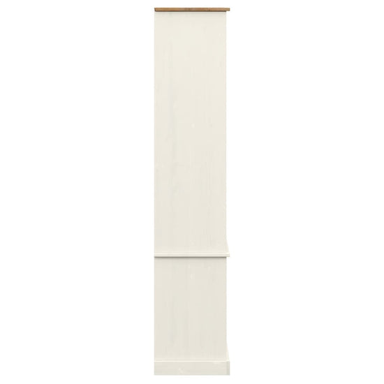Boekenkast VIGO 85x35x170 cm massief grenenhout wit MeubelReus
