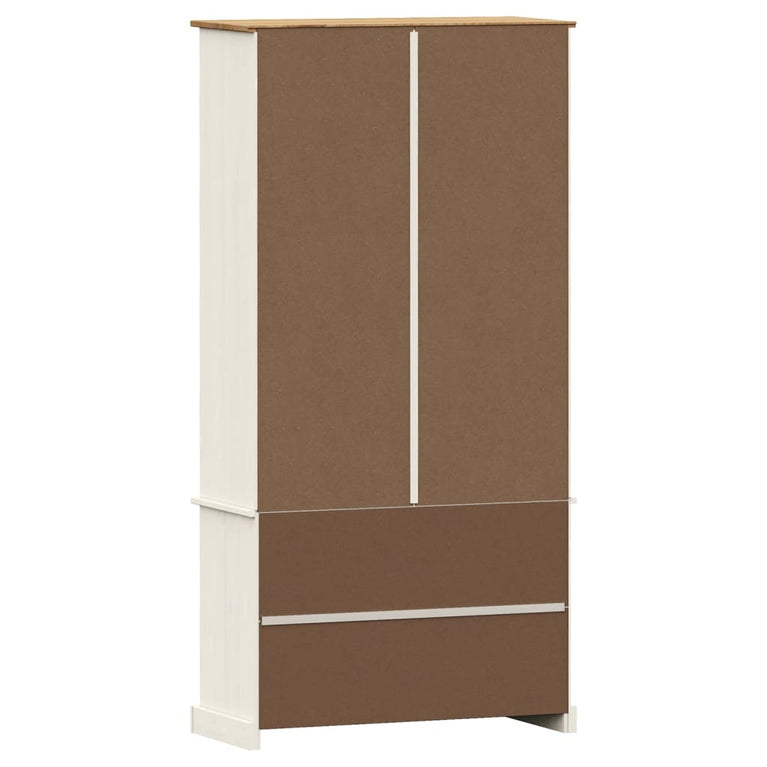Boekenkast VIGO 85x35x170 cm massief grenenhout wit MeubelReus
