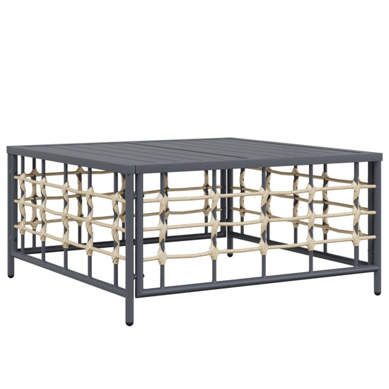 10-delige Loungeset met kussens poly rattan antracietkleurig MeubelReus