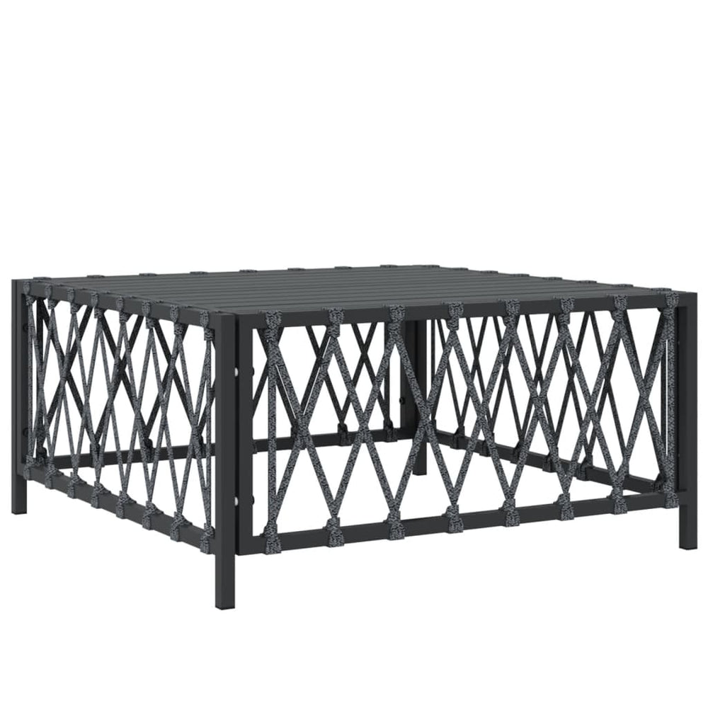3-delige Loungeset met kussens staal antracietkleurig MeubelReus