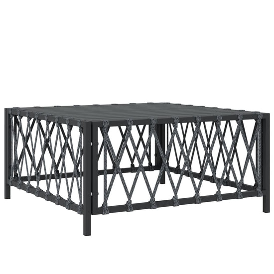 3-delige Loungeset met kussens staal antracietkleurig MeubelReus
