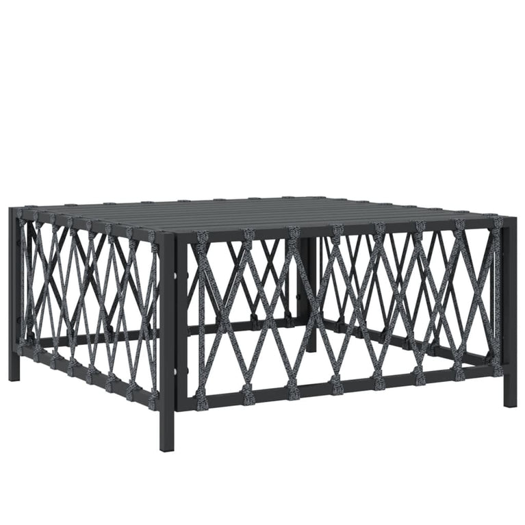 3-delige Loungeset met kussens staal antracietkleurig MeubelReus