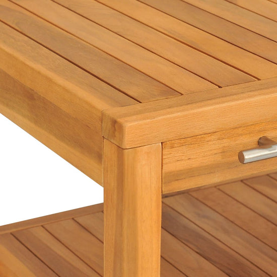 Wastafelkast met 2 schappen 74x45x75 cm massief hout MeubelReus