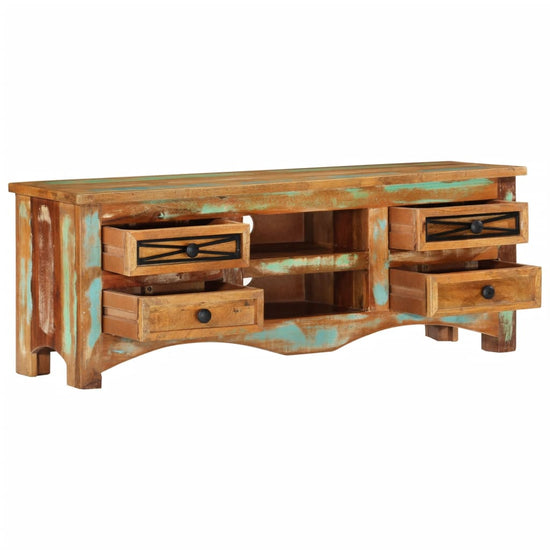 Tv-meubel 110x30x40 cm massief gerecycled hout MeubelReus