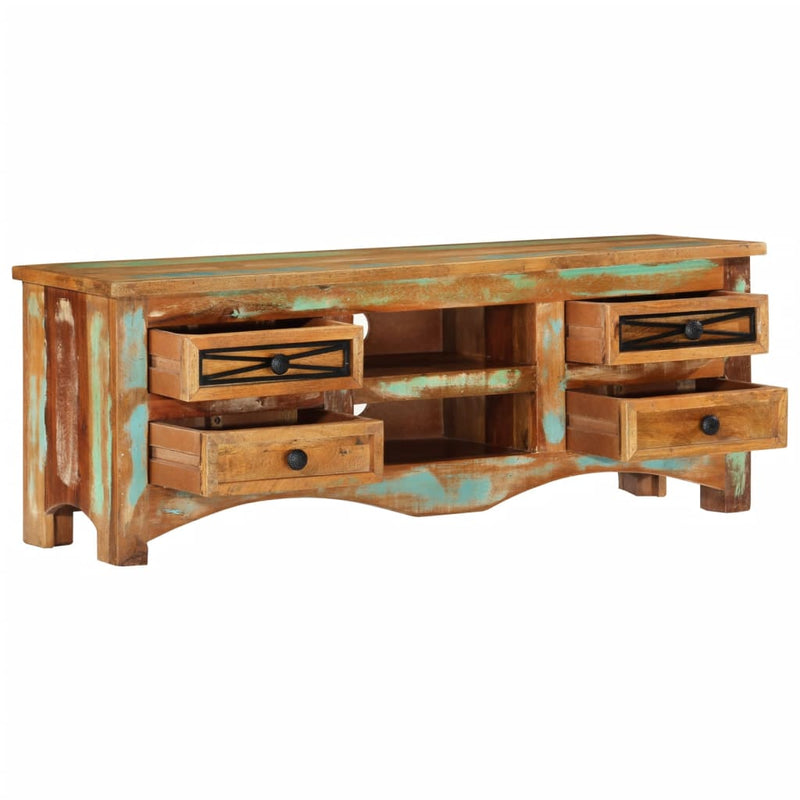 Tv-meubel 110x30x40 cm massief gerecycled hout MeubelReus
