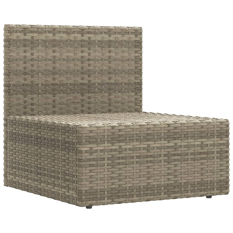 10-delige Loungeset met kussens poly rattan grijs MeubelReus