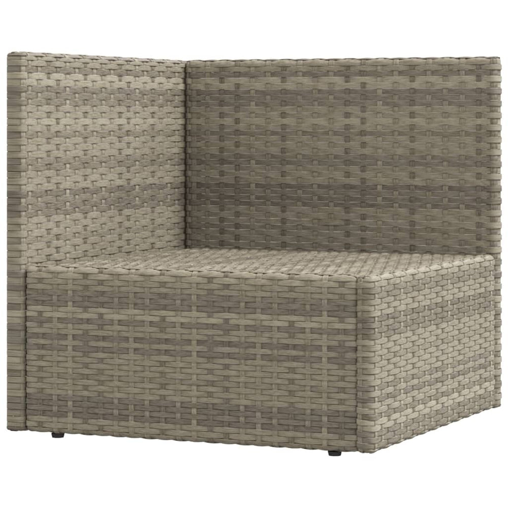 8-delige Loungeset met kussens poly rattan grijs MeubelReus